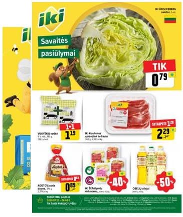 Iki - Specialūs pasiūlymai IKI parduotuvės klientams 2026-07-27 – 2026-08-02