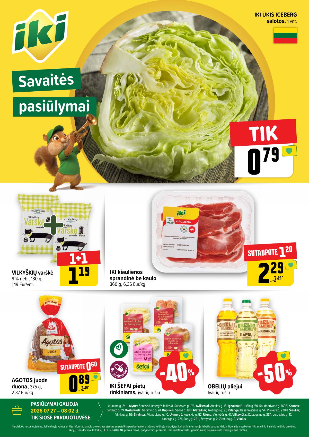 Iki - Specialūs pasiūlymai IKI parduotuvės klientams 1 puslapis