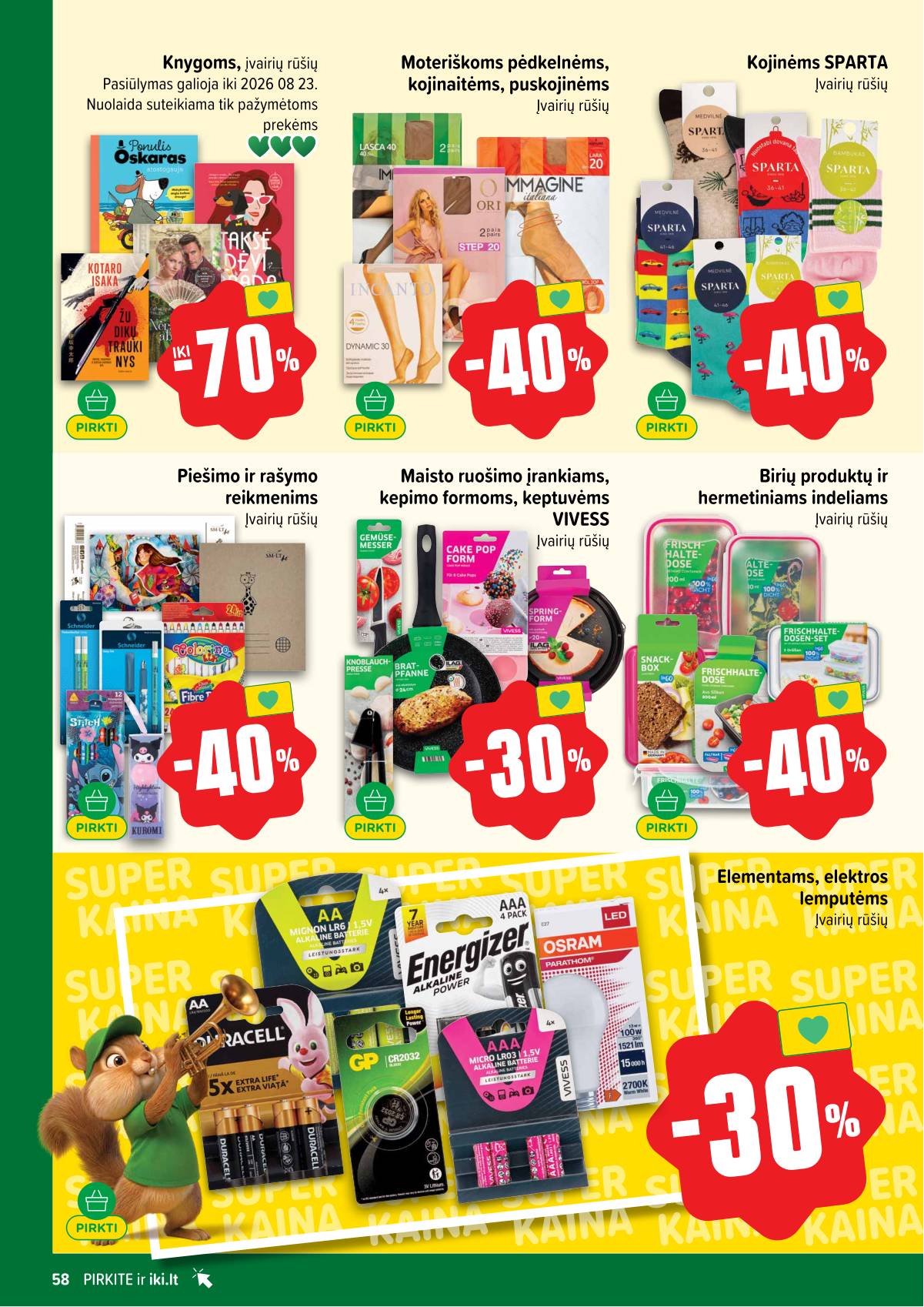 Iki - IKI akcijų leidinys 58 puslapis