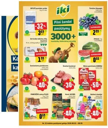 Iki - IKI akcijų leidinys 2026-08-03 – 2026-08-09