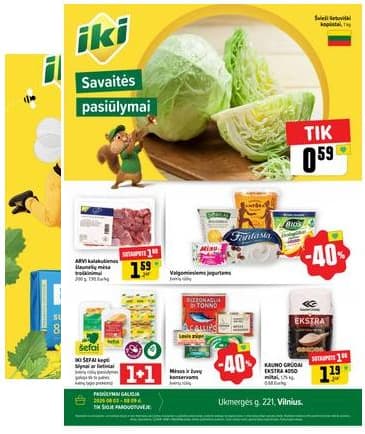 Iki - Specialūs pasiūlymai IKI Pikas parduotuvės klientams 2026-08-03 – 2026-08-09