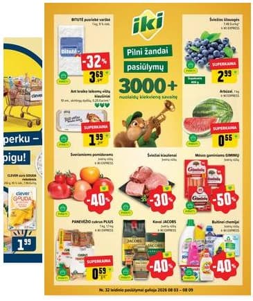 Iki - IKI akcijų leidinys 2026-08-03 – 2026-08-09