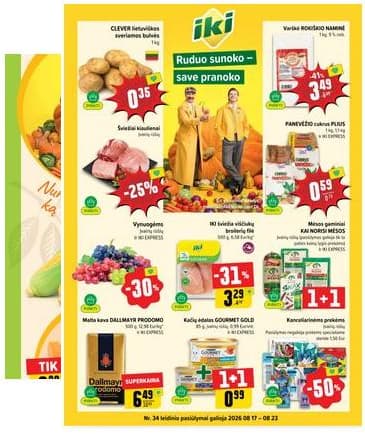 Iki - IKI akcijų leidinys 2026-08-17 – 2026-08-23