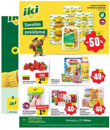 Iki - Specialūs pasiūlymai IKI Pikas parduotuvės klientams 2026-08-17 – 2026-08-23