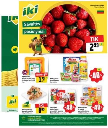 Iki - Specialūs pasiūlymai IKI parduotuvės klientams 2026-08-17 – 2026-08-23
