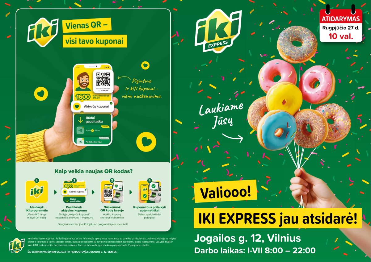 Iki - Specialūs pasiūlymai IKI Express Jogailos parduotuvės klientams 1 puslapis