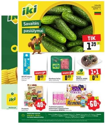 Iki - Specialūs pasiūlymai IKI parduotuvės klientams 2026-08-31 – 2026-09-06