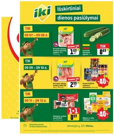 Iki - Specialūs pasiūlymai IKI Pikas parduotuvės klientams 2026-09-07 – 2026-09-13