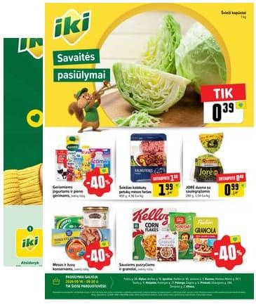 Iki - Specialūs pasiūlymai IKI parduotuvės klientams 2026-09-14 – 2026-09-20