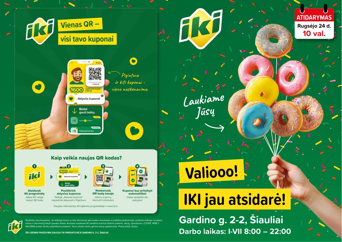 Iki - Specialūs pasiūlymai IKI Dainai parduotuvės klientams 1 puslapis