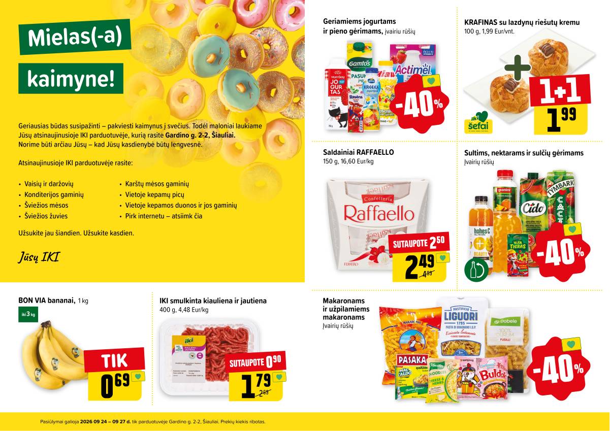 Iki - Specialūs pasiūlymai IKI Dainai parduotuvės klientams 2 puslapis