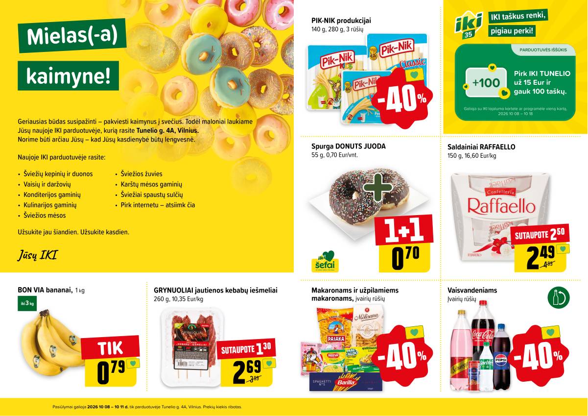 Iki - Specialūs pasiūlymai IKI Tunelio parduotuvės klientams 2 puslapis
