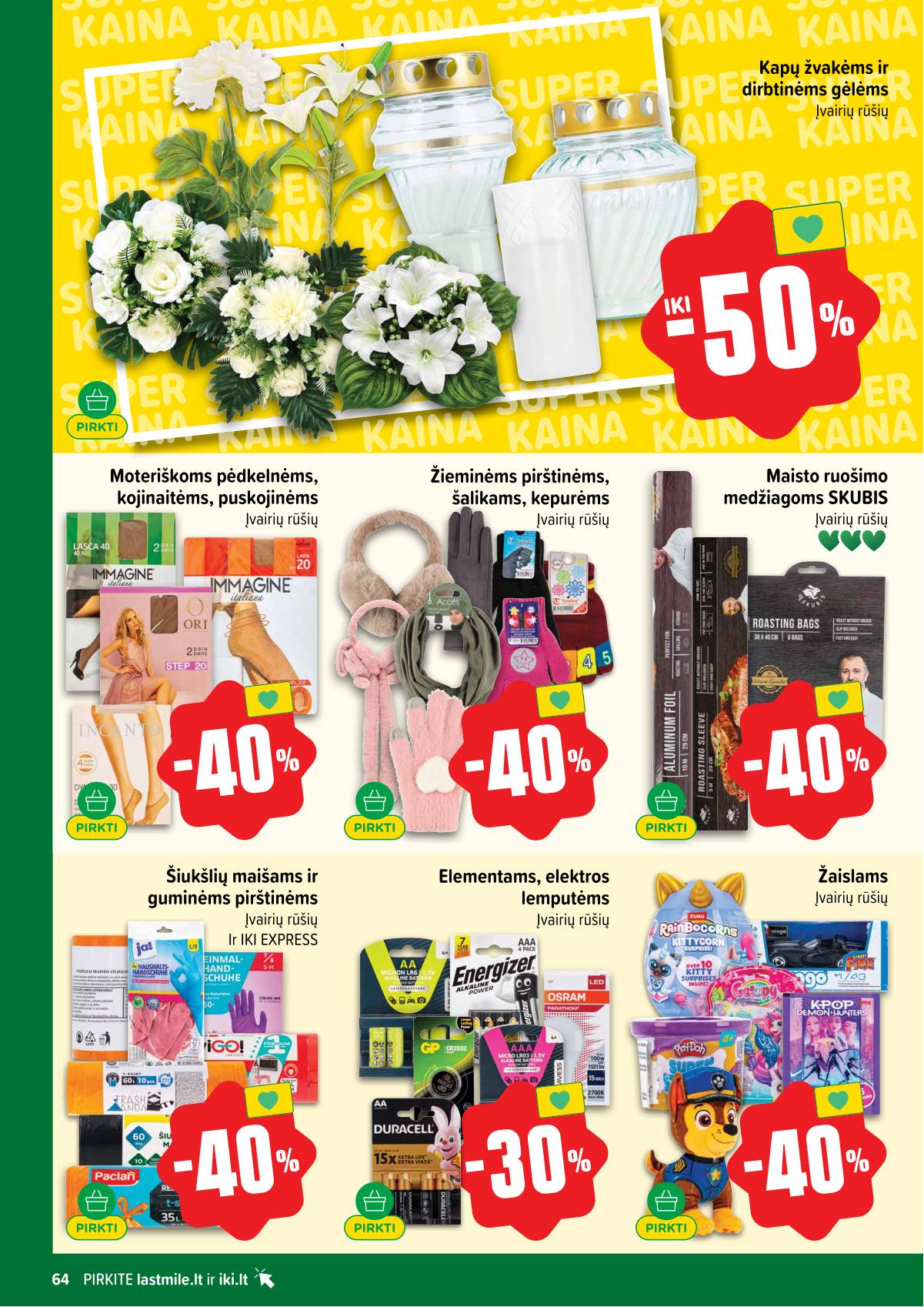 Iki - IKI akcijų leidinys 64 puslapis