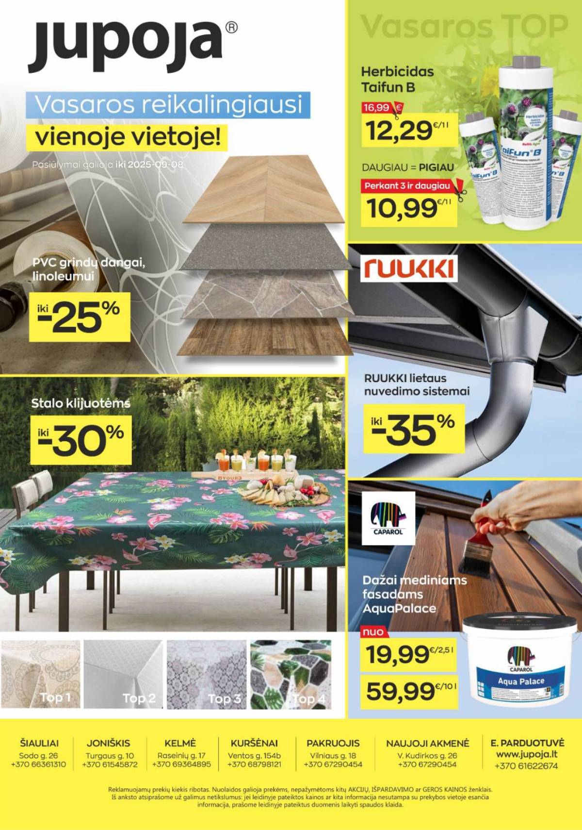 Jupoja - Jupoja akcijų leidinys | 2025-08-05 - 2025-09-08 1 puslapis