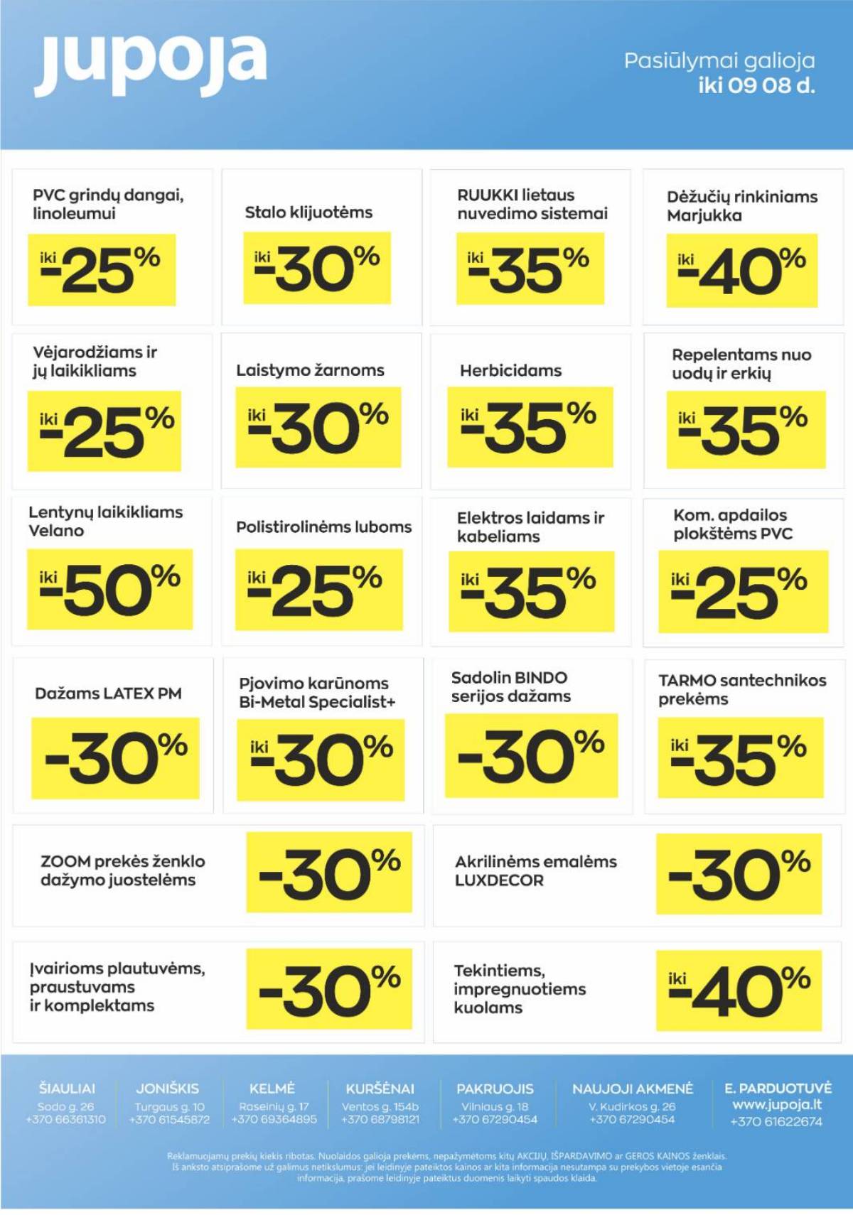 Jupoja - Jupoja akcijų leidinys | 2025-08-05 - 2025-09-08 21 puslapis
