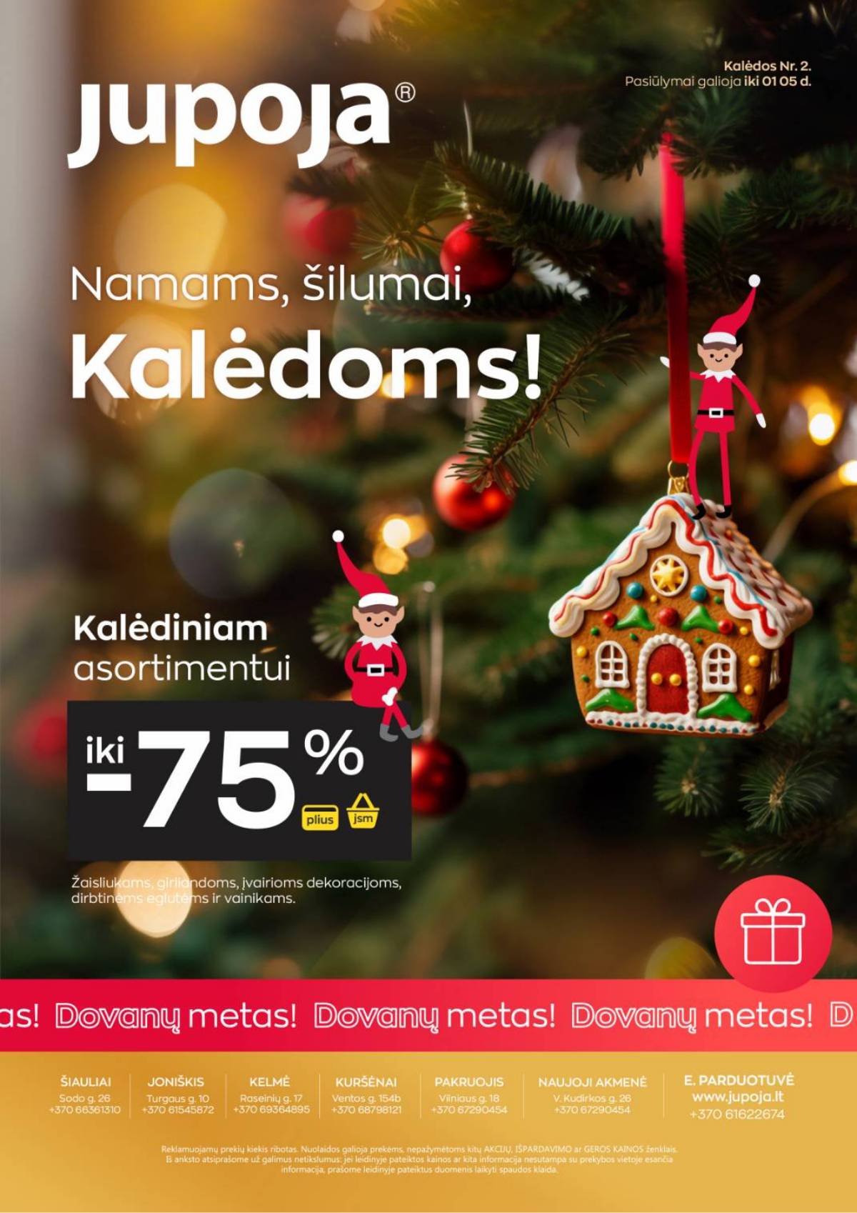 Jupoja - Jupoja kalėdinis akcijų leidinys | 2025-12-01 - 2026-01-05 1 puslapis