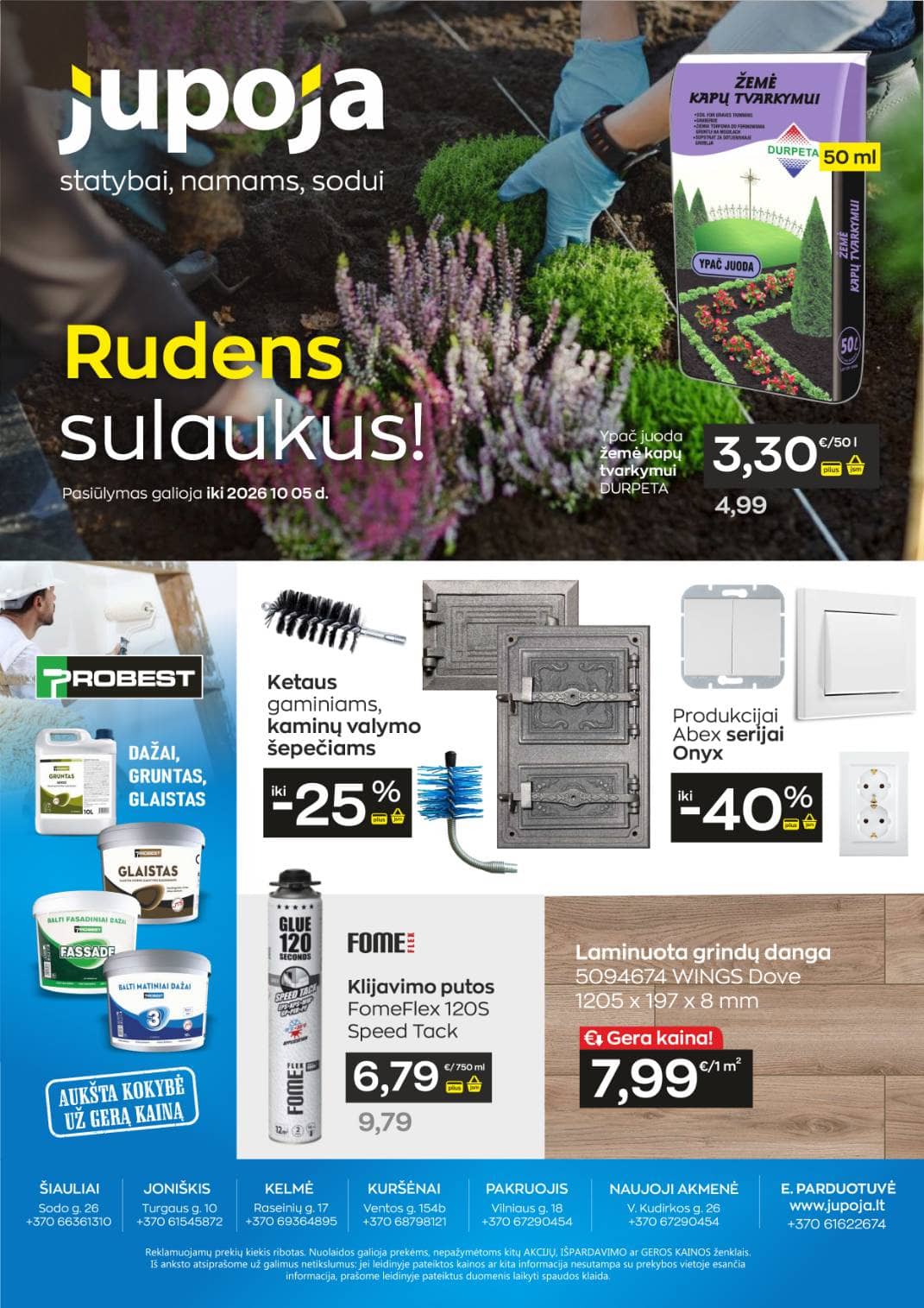 Jupoja - JUPOJA pasiūlymų leidinys Nr. 9(iki 2026 10 05) 1 puslapis