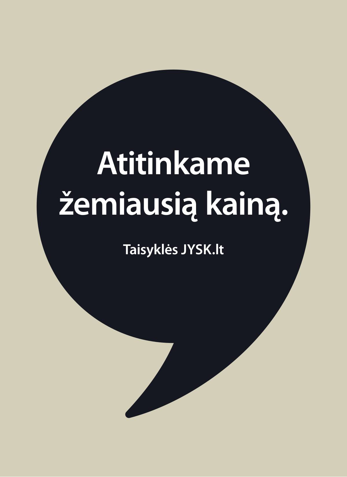 JYSK - Jysk akcijų leidinys 1 puslapis