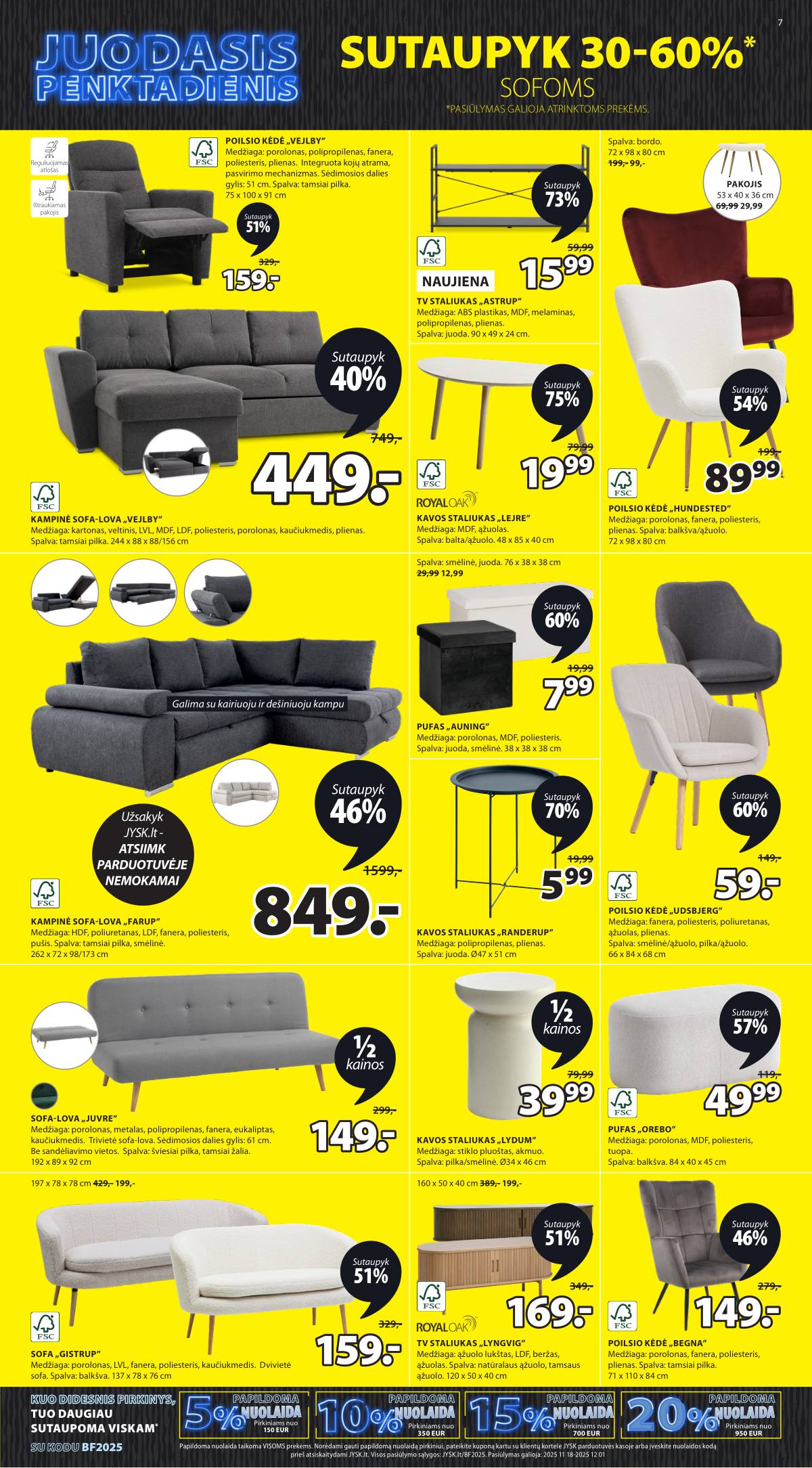 JYSK - Jysk akcijų leidinys | 2025-11-18 - 2025-12-01 8 puslapis