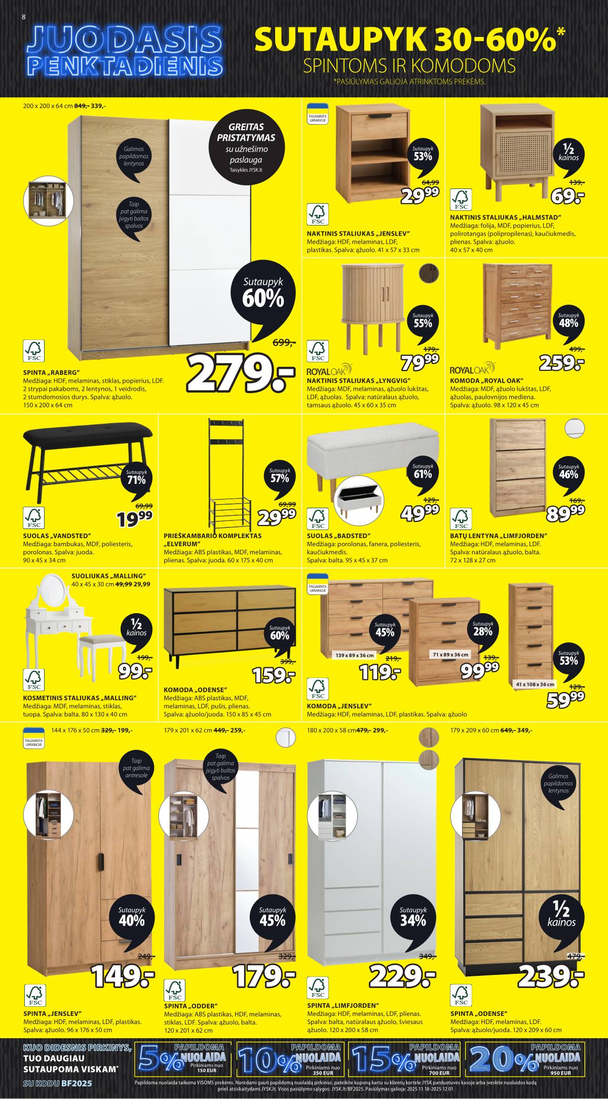 JYSK - Jysk akcijų leidinys | 2025-11-18 - 2025-12-01 9 puslapis