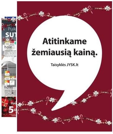 JYSK - Jysk akcijų leidinys 2025-12-16 – 2025-12-25