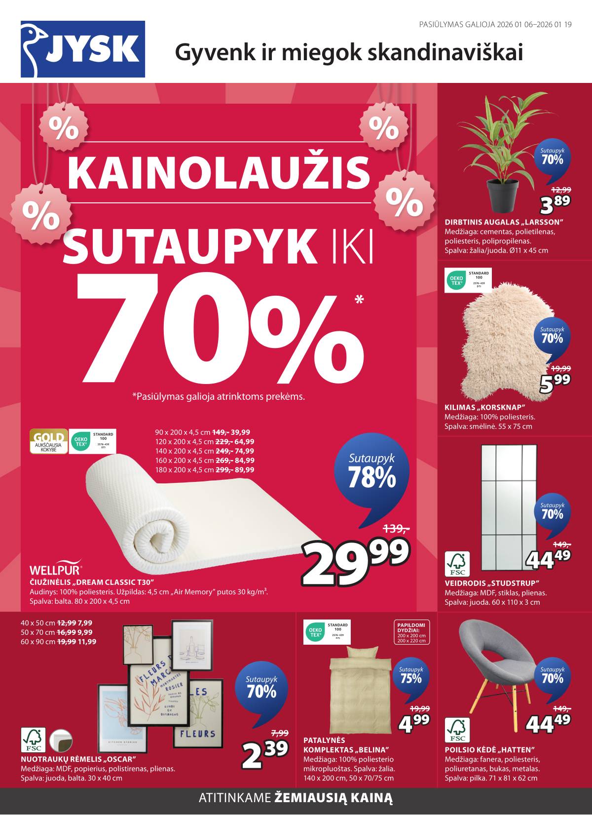 JYSK - Jysk akcijų leidinys | 2026-01-06 - 2026-01-19 2 puslapis