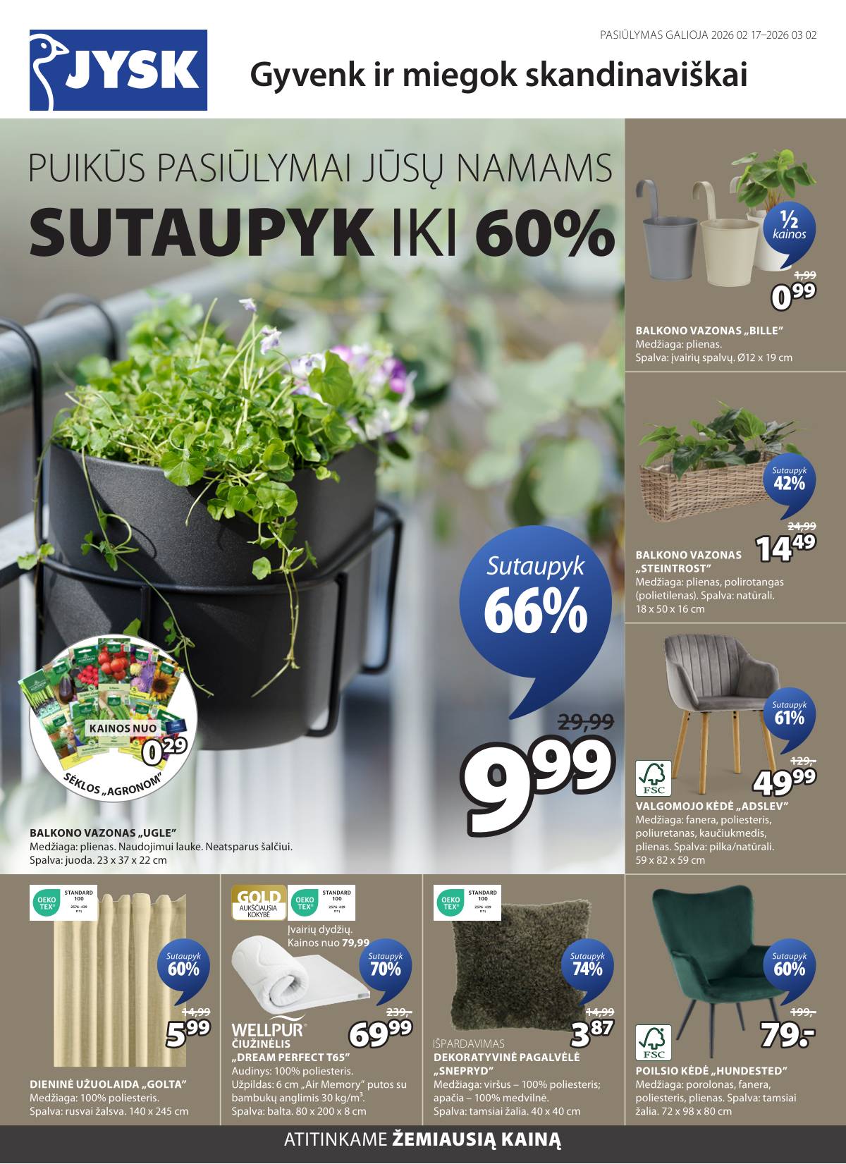 JYSK - Jysk akcijų leidinys 2 puslapis