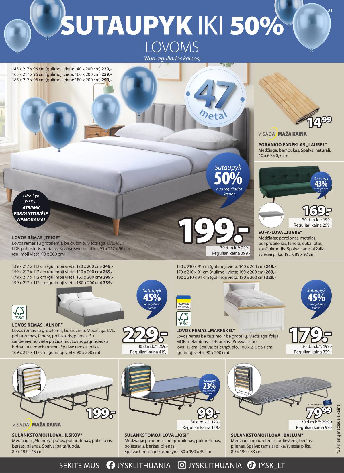 JYSK - Jysk akcijų leidinys | 2026-04-14 - 2026-04-27 22 puslapis