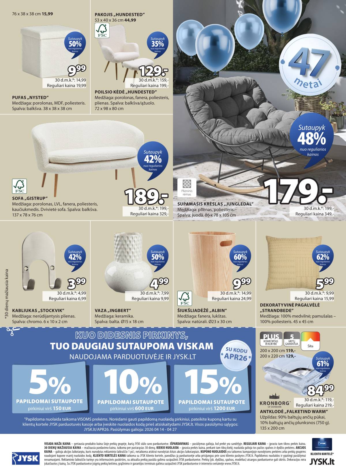 JYSK - Jysk akcijų leidinys | 2026-04-14 - 2026-04-27 25 puslapis