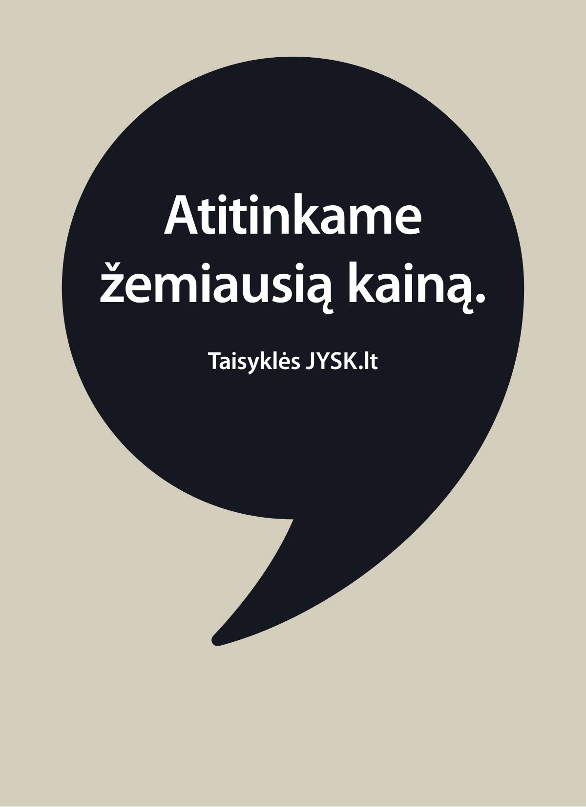 JYSK - Jysk akcijų leidinys 1 puslapis
