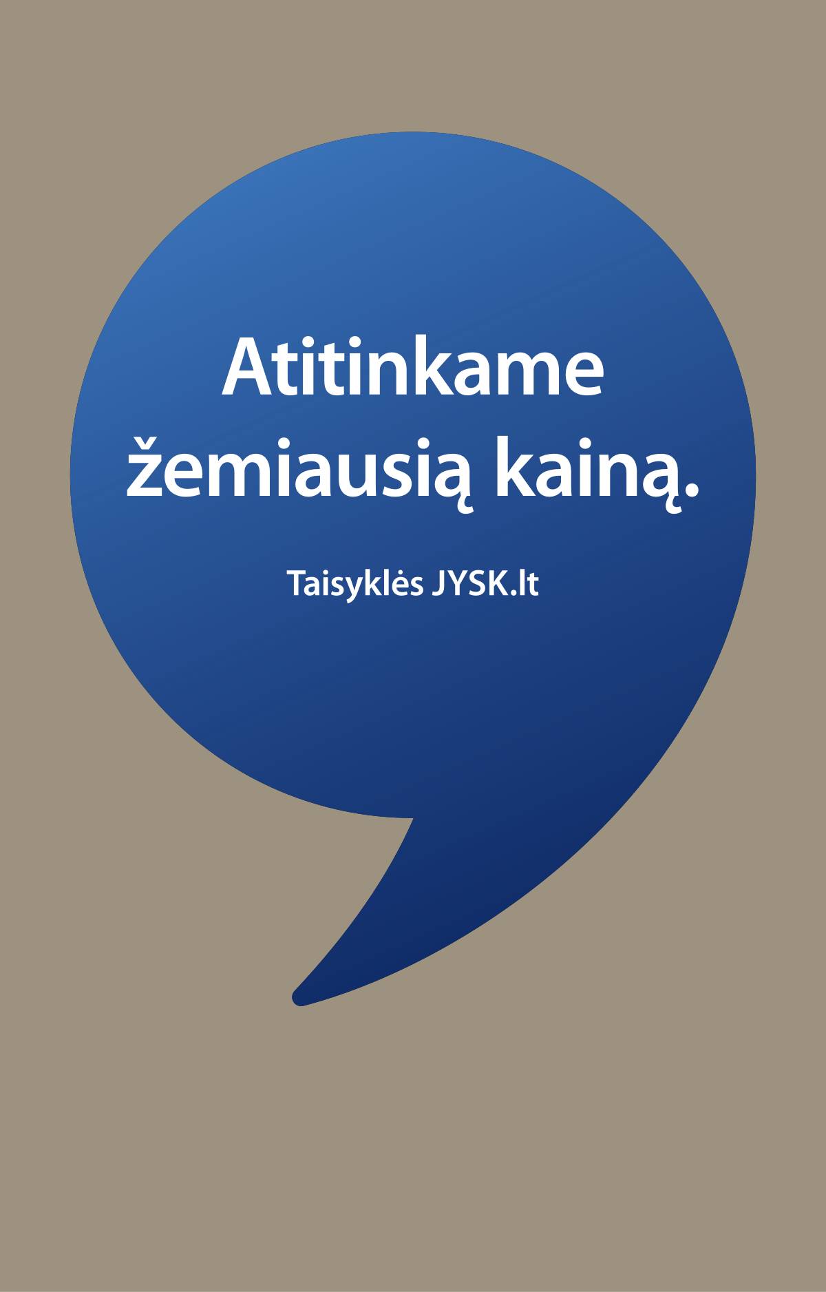 JYSK - Jysk akcijų leidinys 1 puslapis