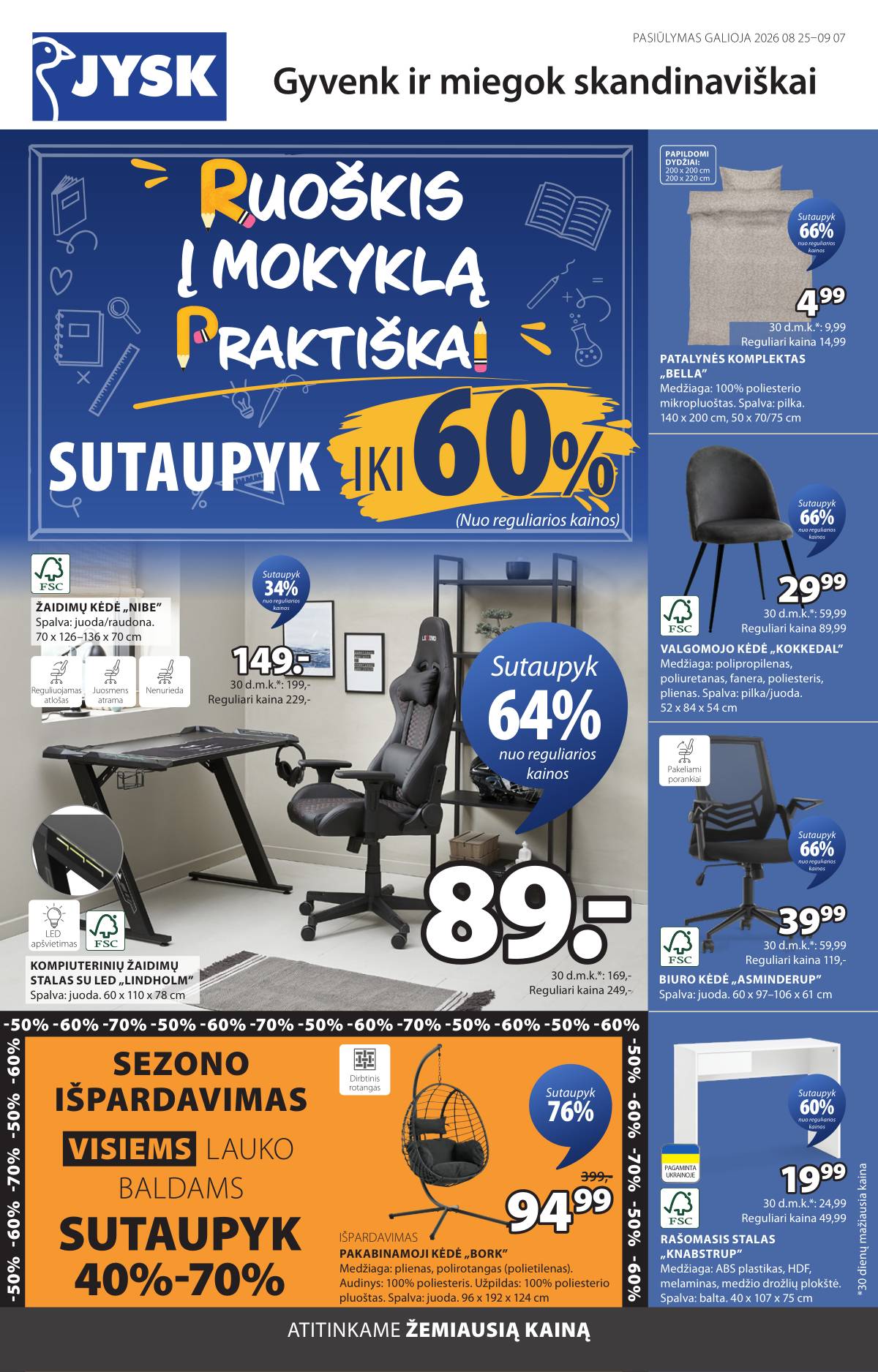 JYSK - Jysk akcijų leidinys 2 puslapis