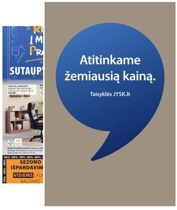 JYSK - Jysk akcijų leidinys 2026-09-08 – 2026-09-21