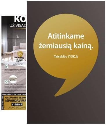 JYSK - Jysk akcijų leidinys 2026-09-22 – 2026-10-12