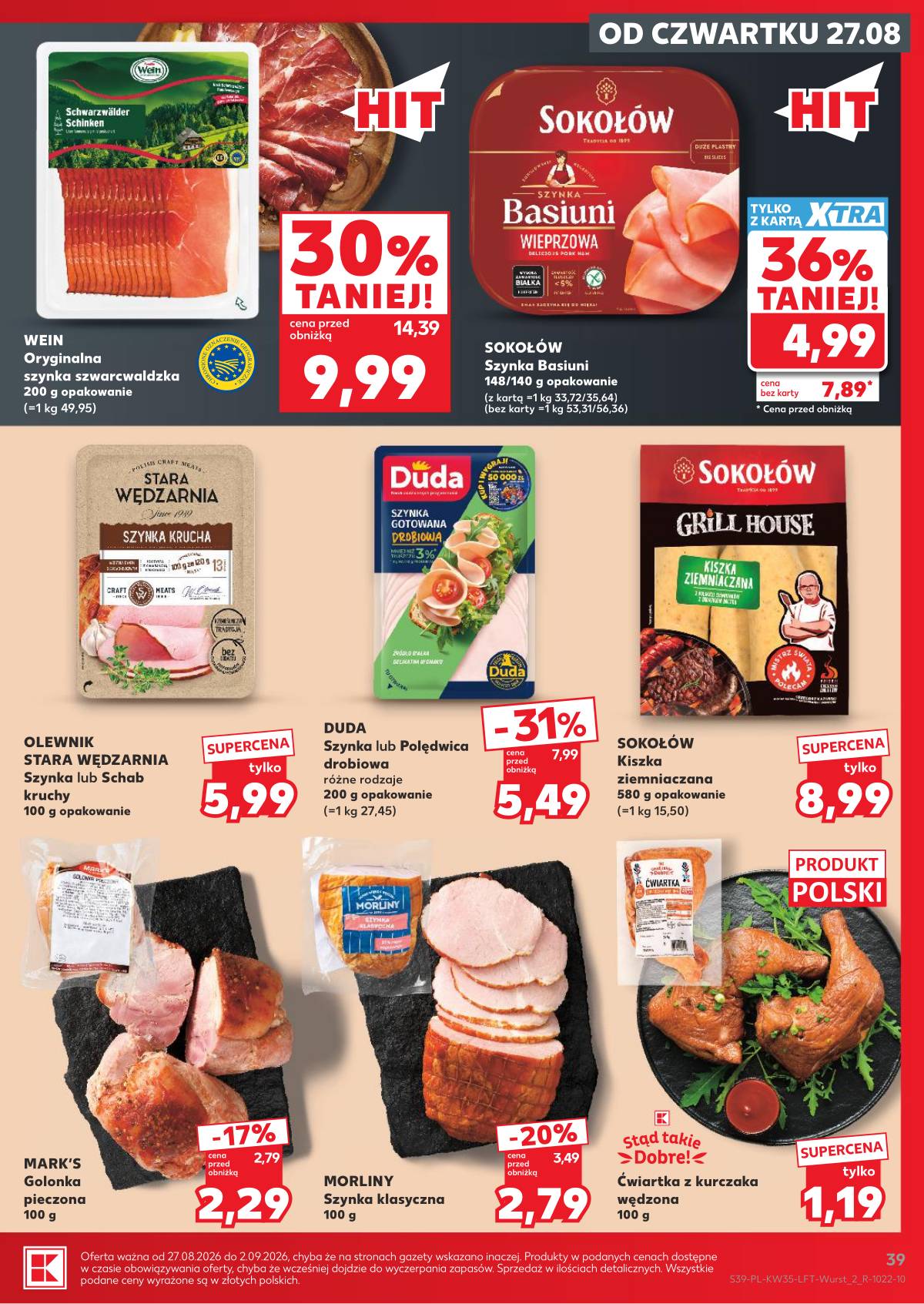 Kaufland - Gazetka tygodnia 39 puslapis