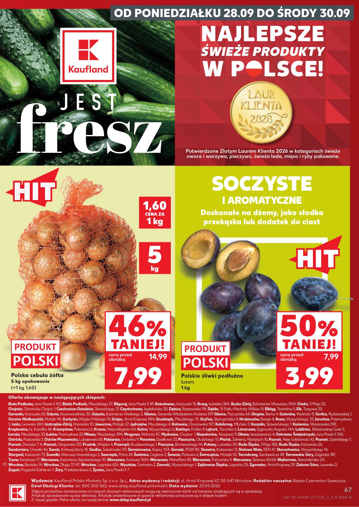 Kaufland - Gazetka tygodnia 67 puslapis
