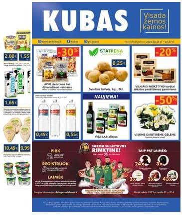 KUBAS - KUBAS akcijų leidinys 2025-10-14 – 2025-10-27
