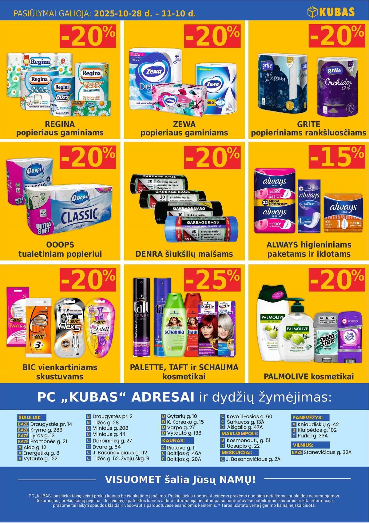 KUBAS - KUBAS akcijų leidinys | 2025-10-28 - 2025-11-10 10 puslapis