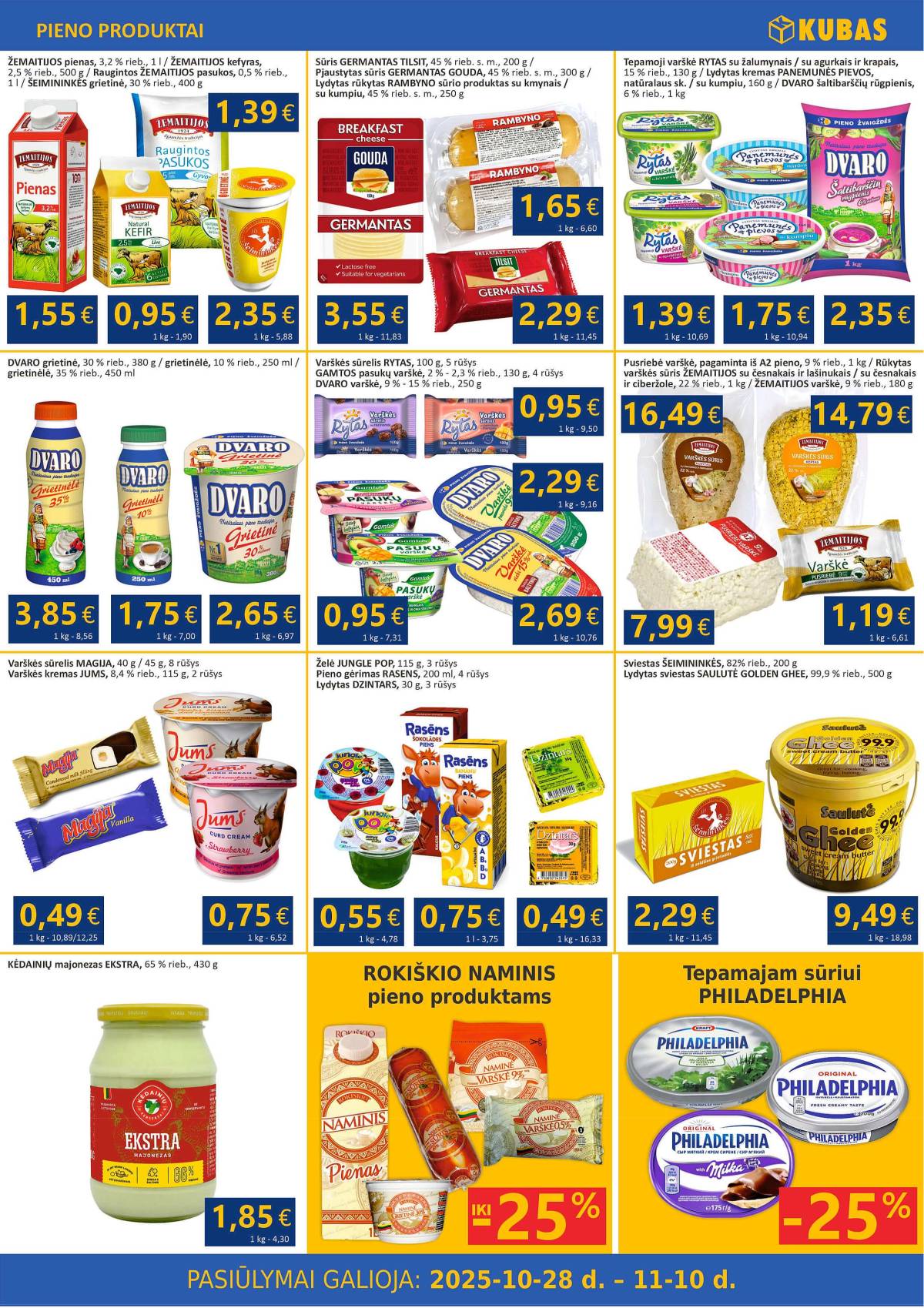 KUBAS - KUBAS akcijų leidinys | 2025-10-28 - 2025-11-10 2 puslapis