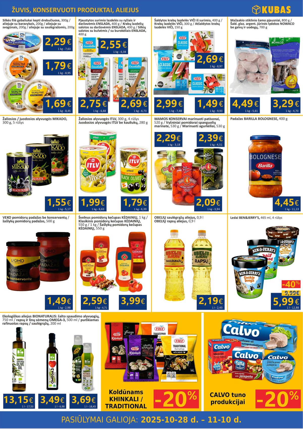 KUBAS - KUBAS akcijų leidinys | 2025-10-28 - 2025-11-10 3 puslapis