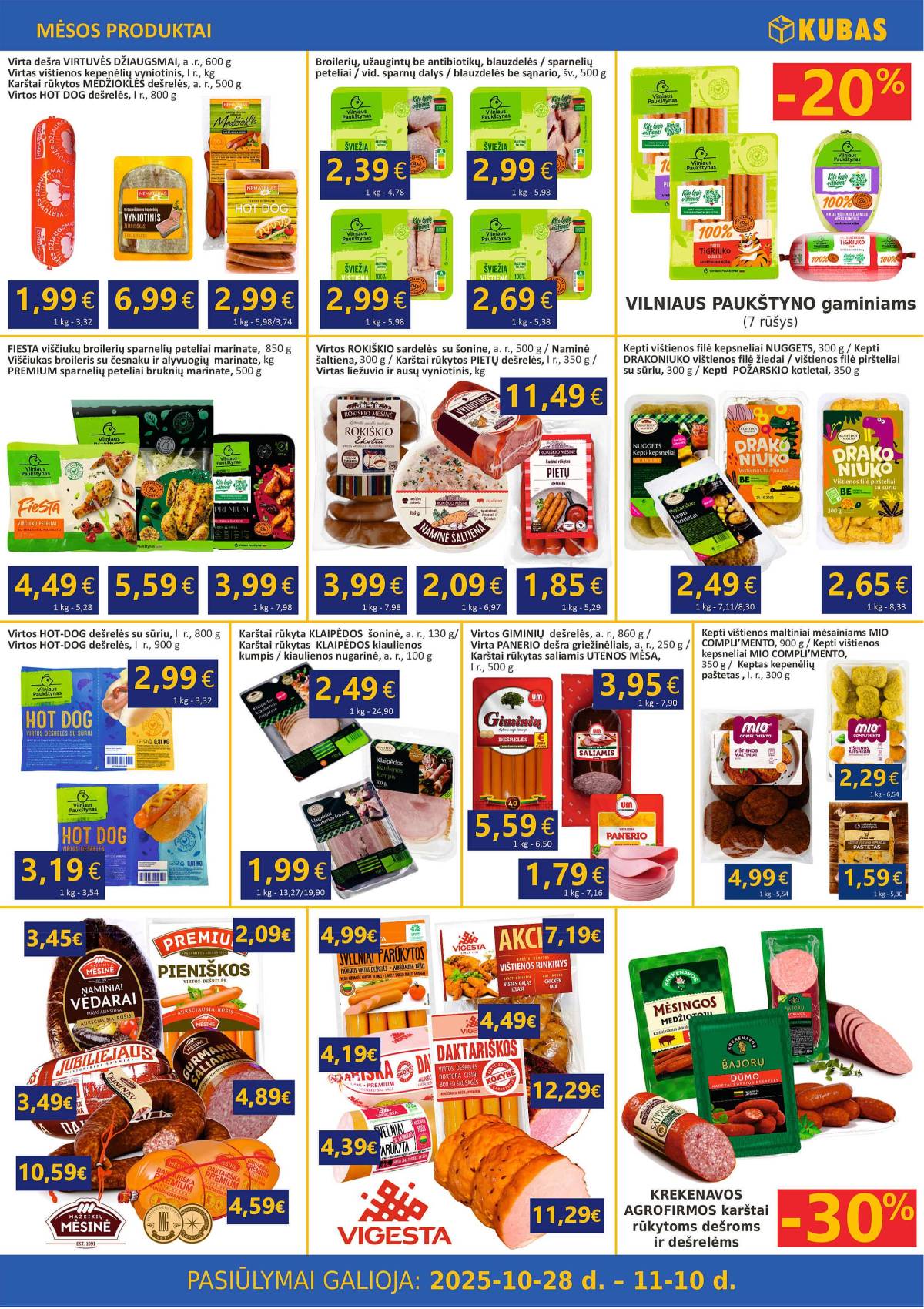 KUBAS - KUBAS akcijų leidinys | 2025-10-28 - 2025-11-10 4 puslapis