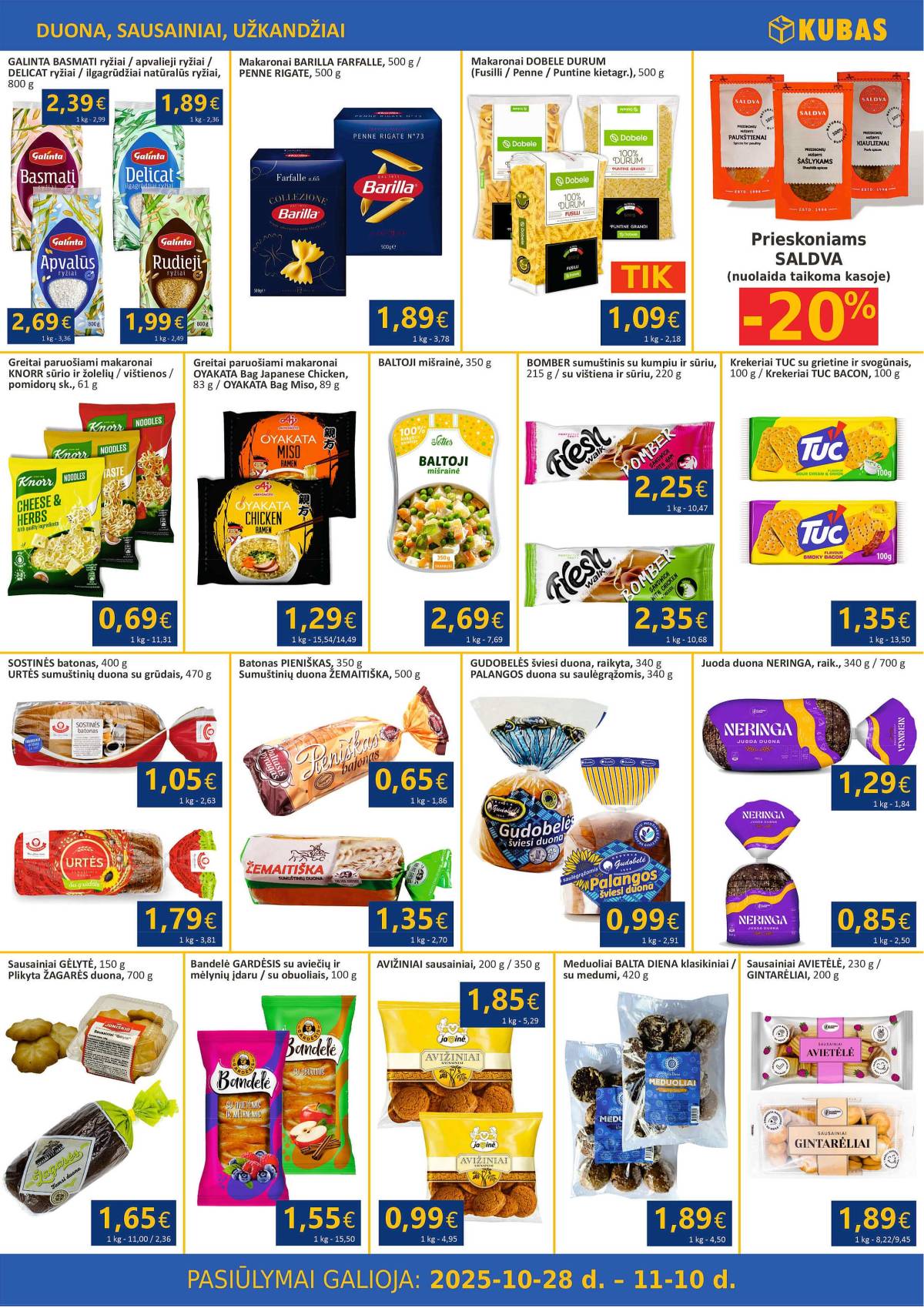 KUBAS - KUBAS akcijų leidinys | 2025-10-28 - 2025-11-10 5 puslapis