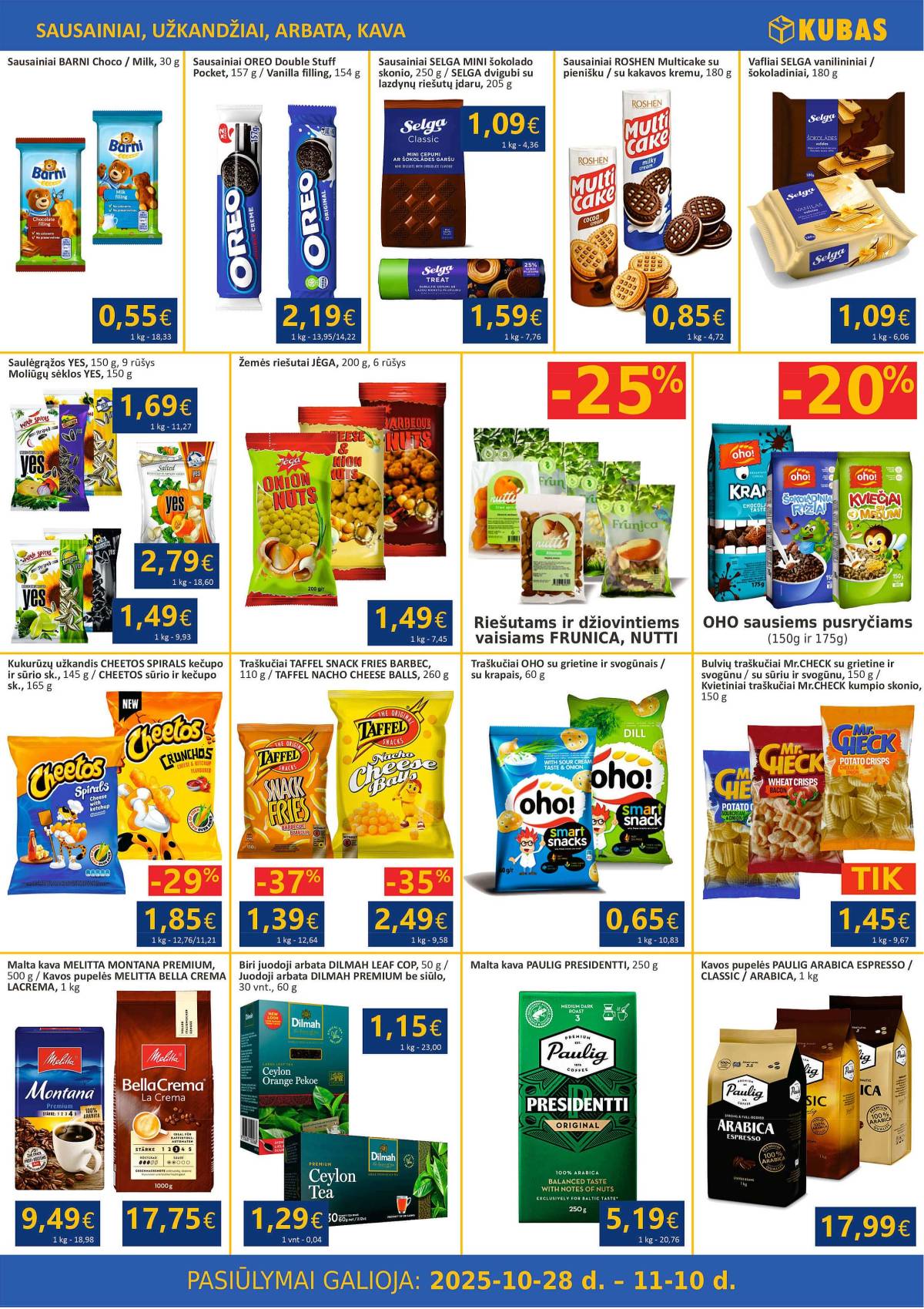 KUBAS - KUBAS akcijų leidinys | 2025-10-28 - 2025-11-10 6 puslapis