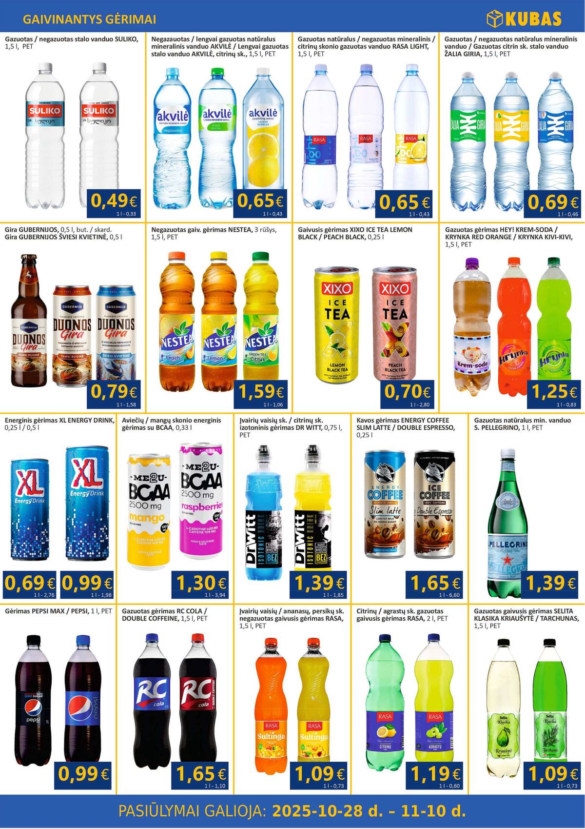 KUBAS - KUBAS akcijų leidinys | 2025-10-28 - 2025-11-10 8 puslapis