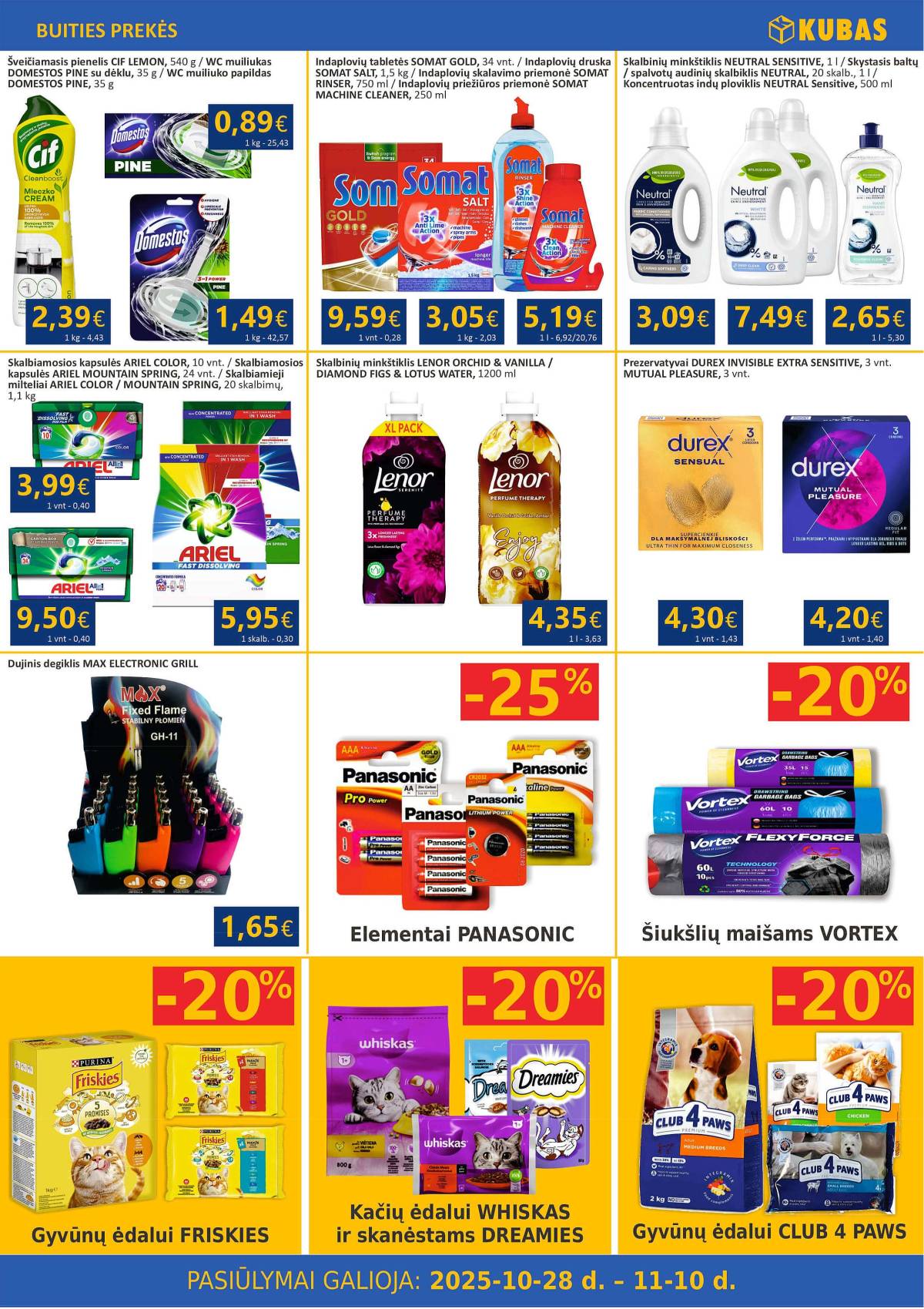 KUBAS - KUBAS akcijų leidinys | 2025-10-28 - 2025-11-10 9 puslapis