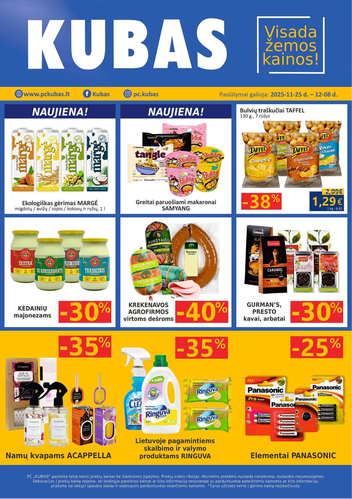 KUBAS - KUBAS akcijų leidinys 1 puslapis