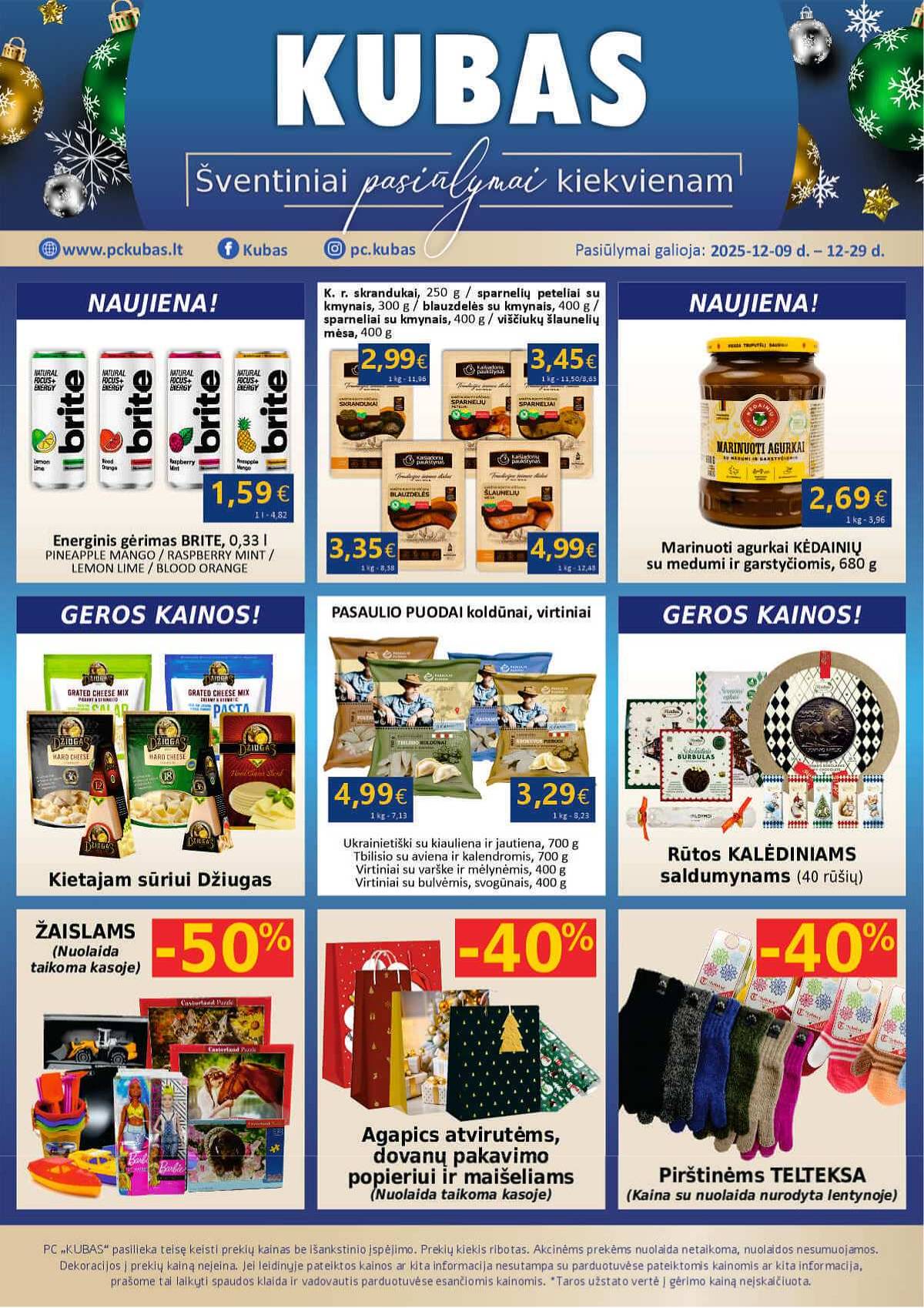 KUBAS - KUBAS akcijų leidinys 1 puslapis