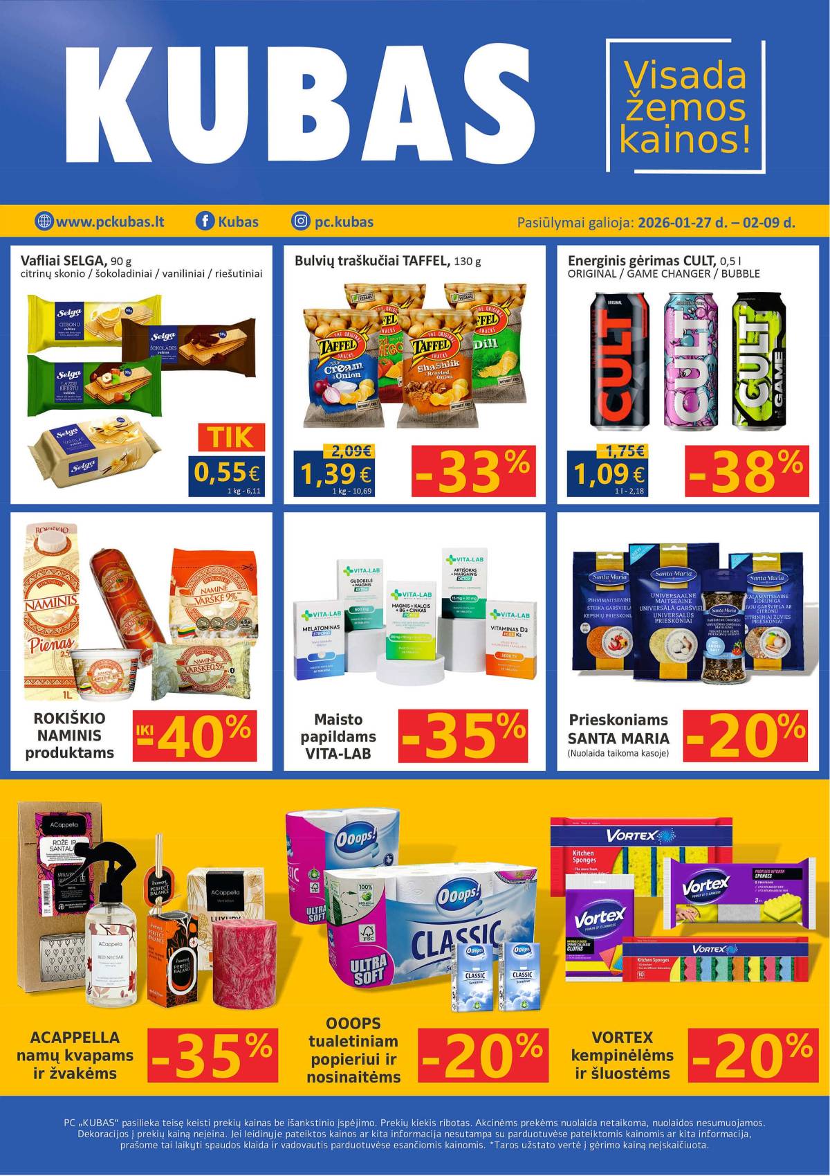 KUBAS - KUBAS akcijų leidinys 1 puslapis