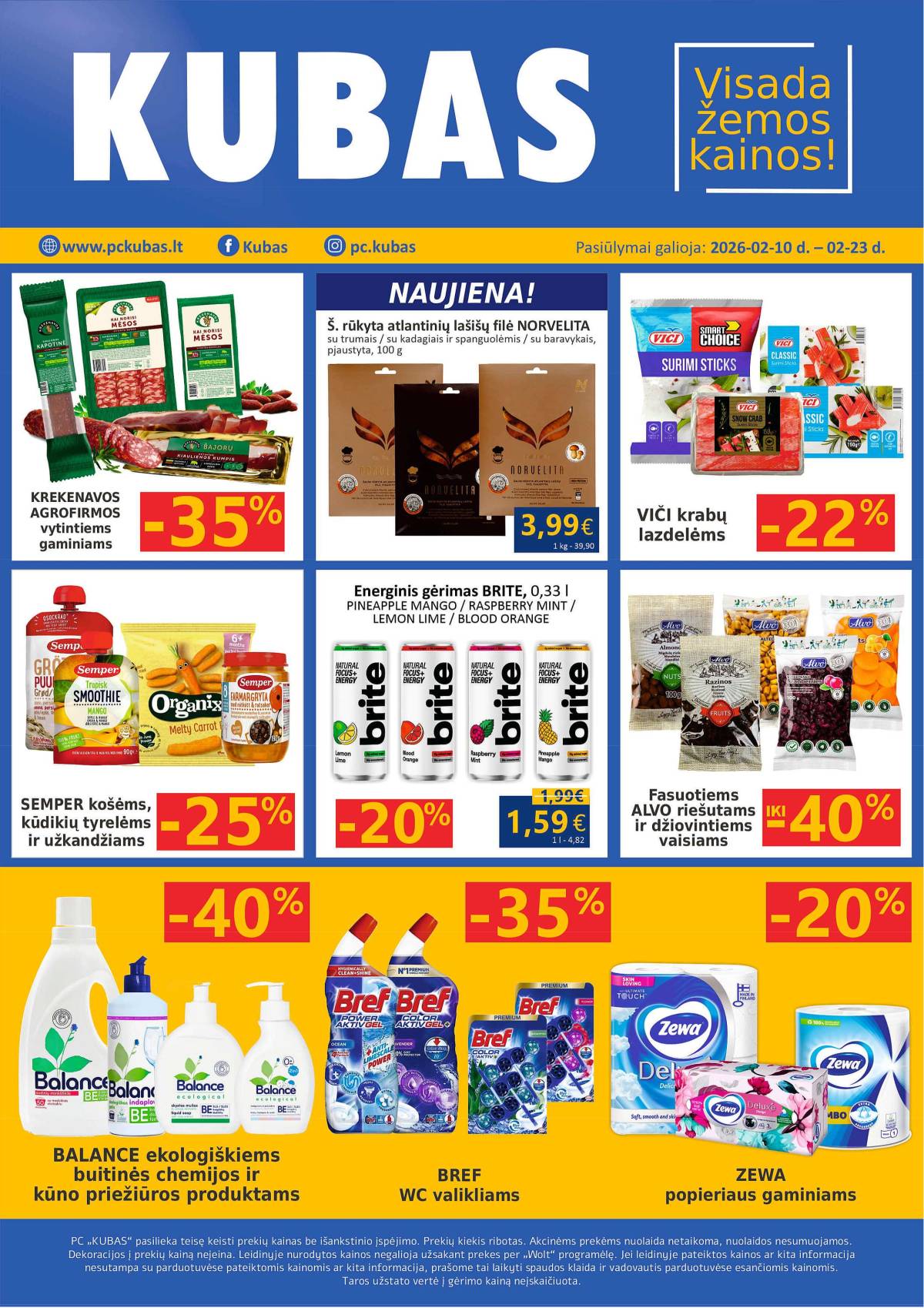 KUBAS - KUBAS akcijų leidinys 1 puslapis