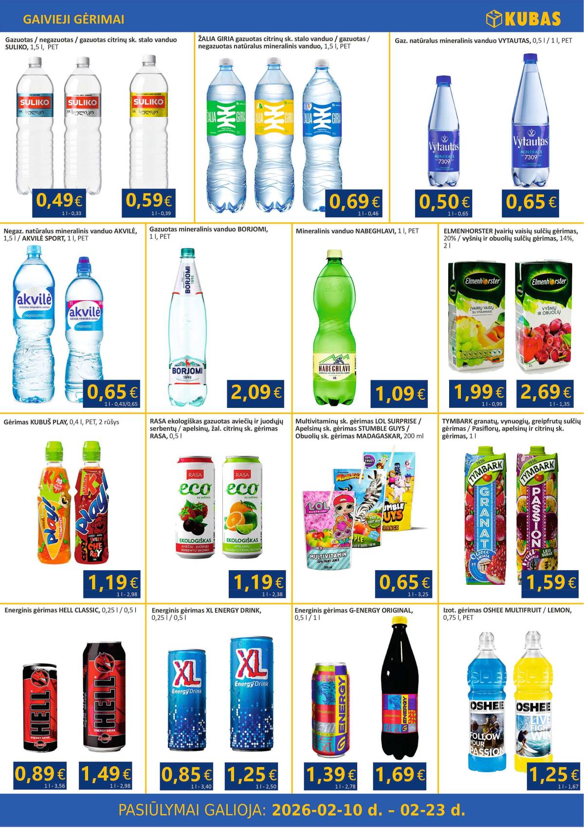 KUBAS - KUBAS akcijų leidinys 10 puslapis